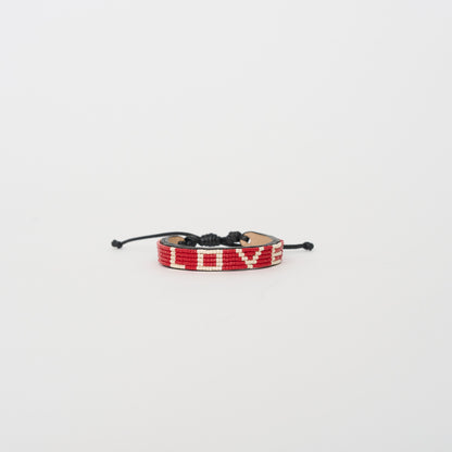 LOVE Bracelet - Crimson/Cream