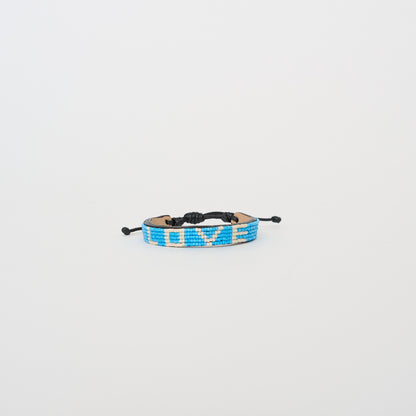LOVE Bracelet - Azure/Cream