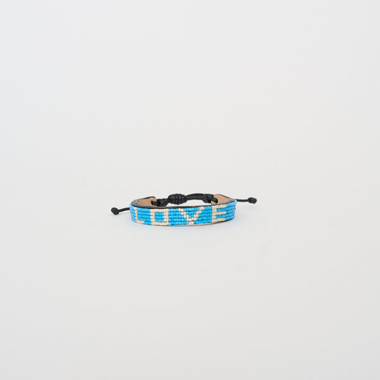 LOVE Bracelet - Azure/Cream