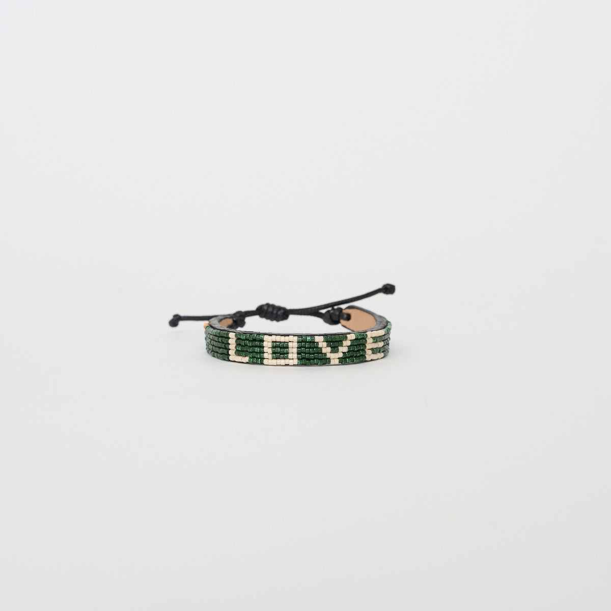 LOVE Bracelet - Pine/Cream