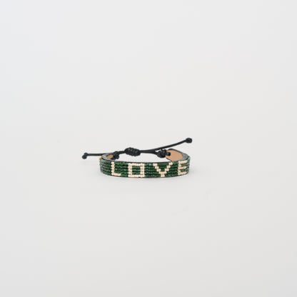 LOVE Bracelet - Pine/Cream