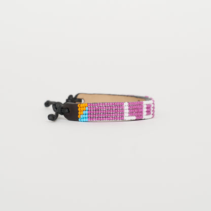 LOVE Bracelet – Fuchsia/White