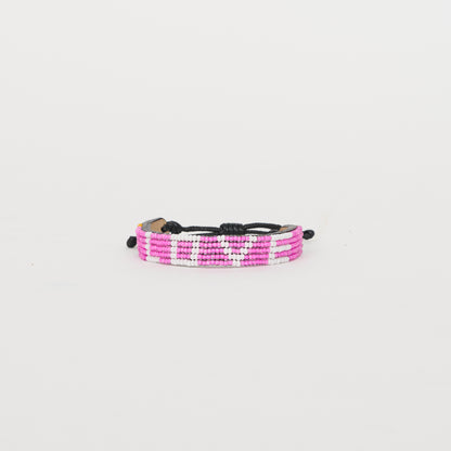 LOVE Bracelet – Bubblegum/White