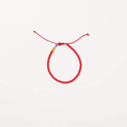 Single Strand Bracelet - Red