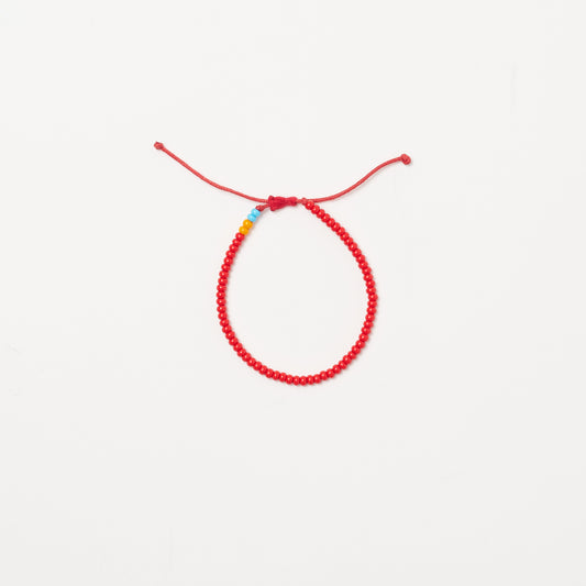 Single Strand Bracelet - Red