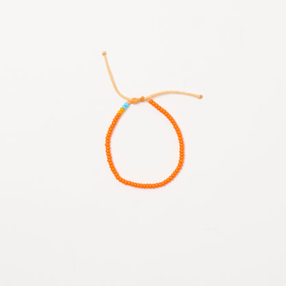 Single Strand Bracelet - Orange