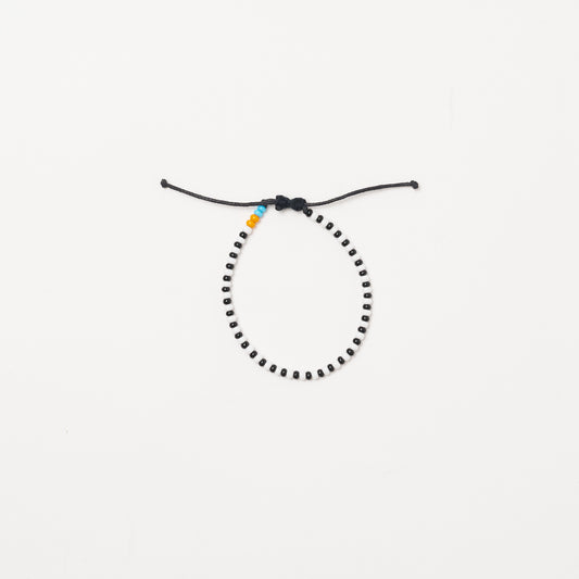 Single Strand Bracelet - Black/White