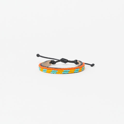 Skinny Mstari Bracelet - Tuquoise & Orange