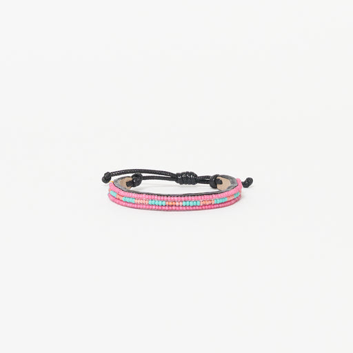 Skinny Nija Bracelet - Pink/Turquoise