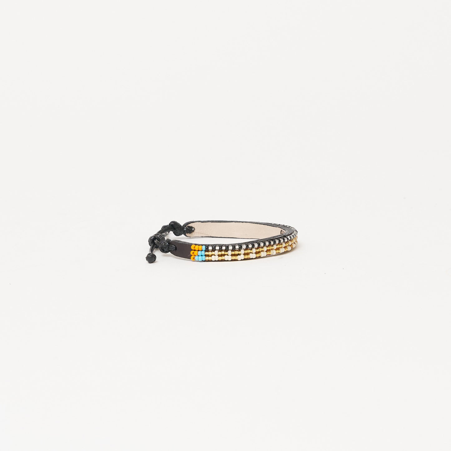 Skinny Mchanga Bracelet - Black/Gold