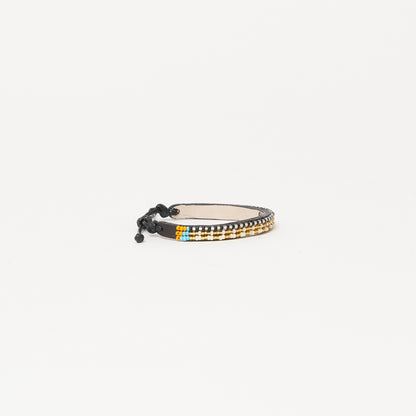 Skinny Mchanga Bracelet - Black/Gold