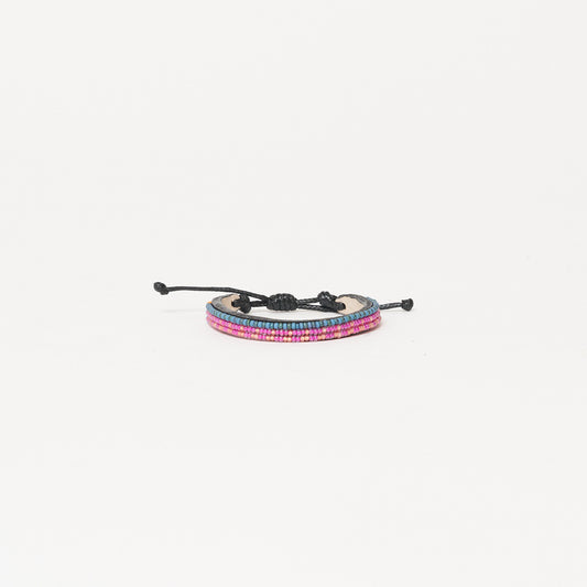 Skinny Mchanga Bracelet - Pucker Pink/Coral Multi