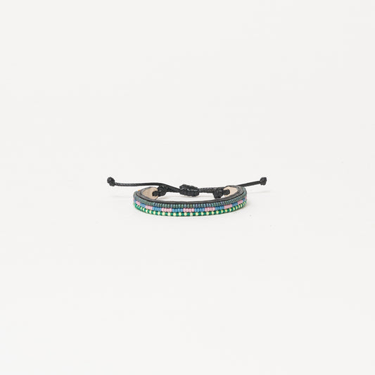 Skinny Nija Bracelet - Blue Algae/Mauve Multi