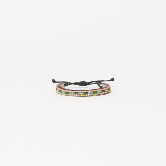 Skinny Nija Bracelet - Coral/Fatigue Multi
