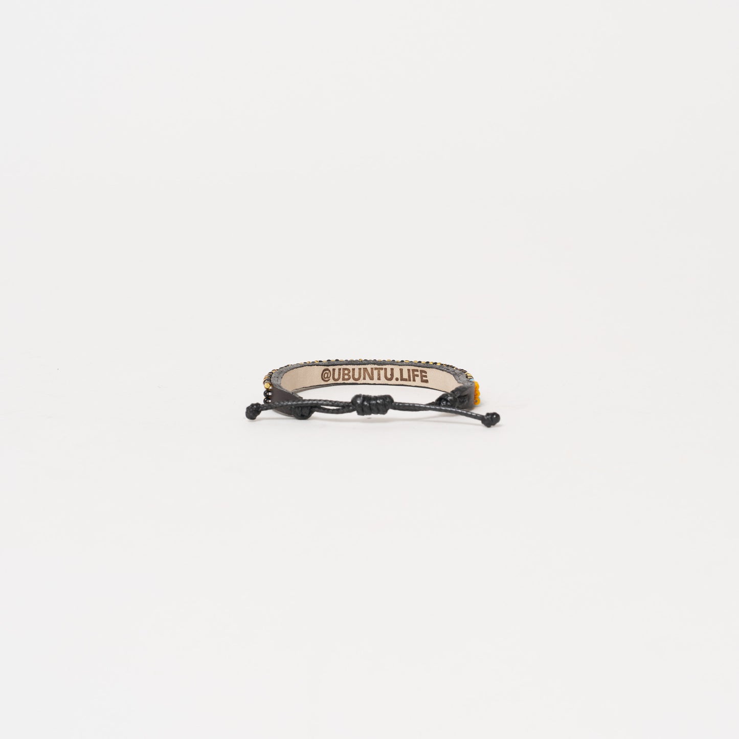 Skinny Pattern Bracelet - Black/Gold