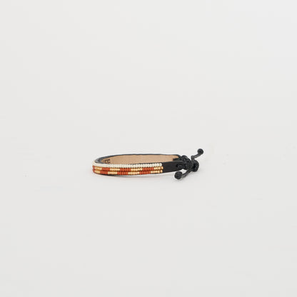 Skinny Mstari Bracelet - Terracotta/Cream