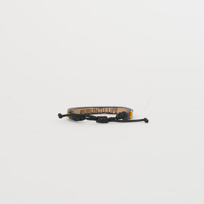 Skinny Msalaba Bracelet – Terracotta/Cream/Olive