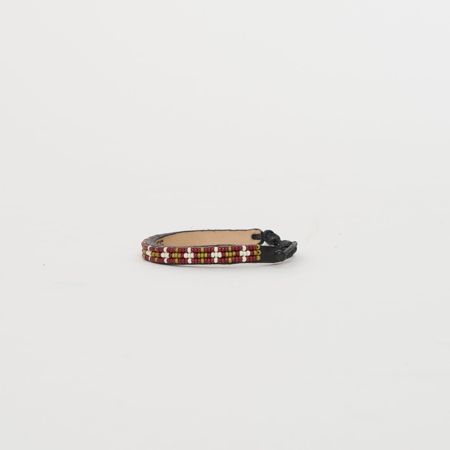 Skinny Msalaba Bracelet – Terracotta/Cream/Olive