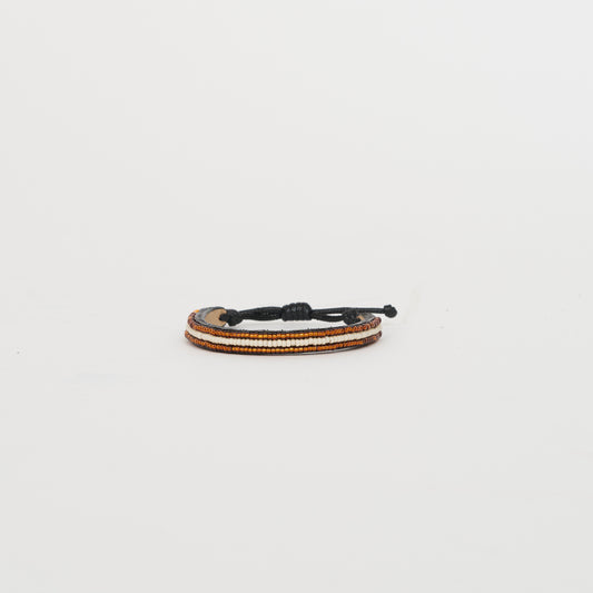 Skinny Mstari Bracelet – Copper/Cream