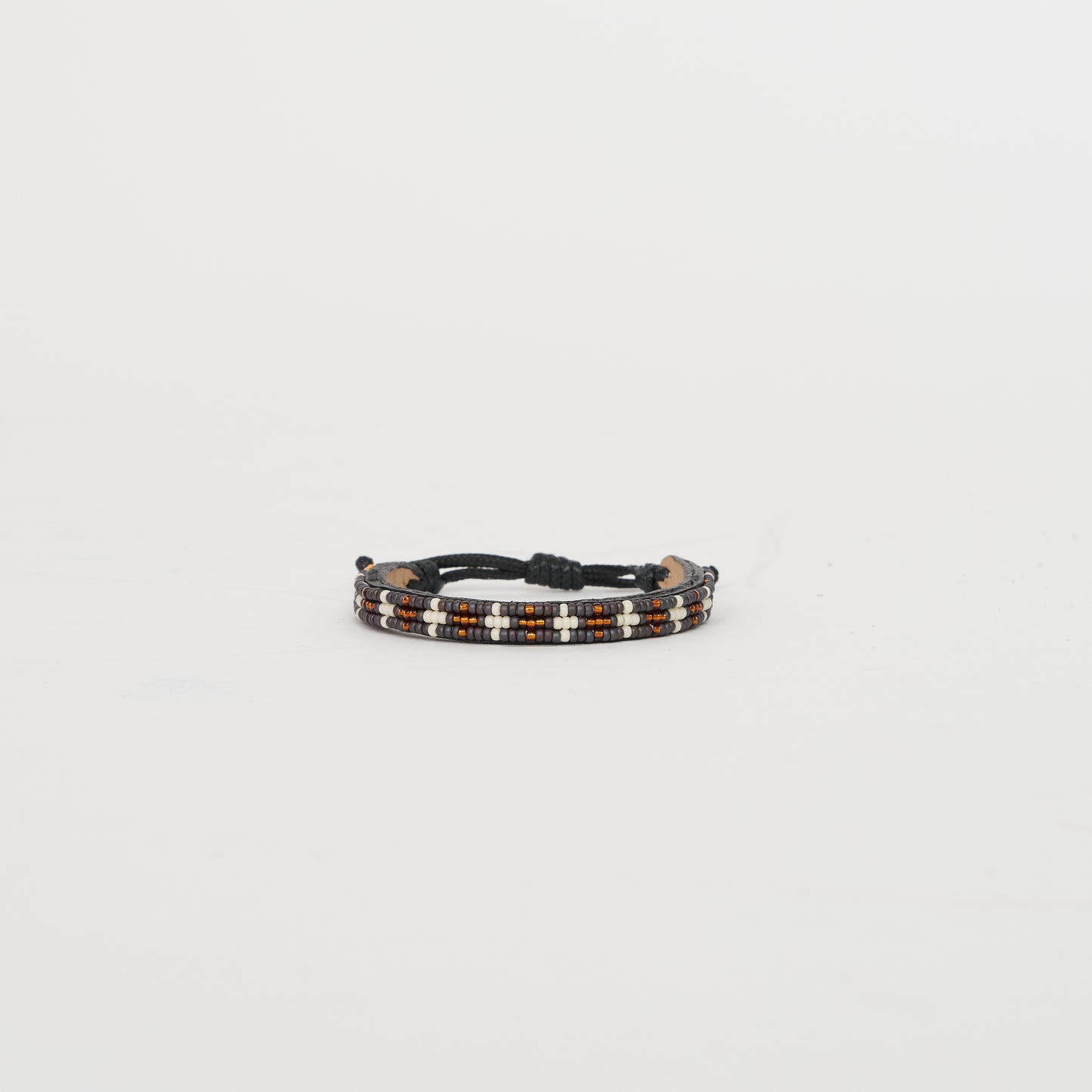 Skinny Msalaba Bracelet – Slate/Cream/Gold