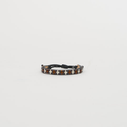 Skinny Msalaba Bracelet – Slate/Cream/Copper