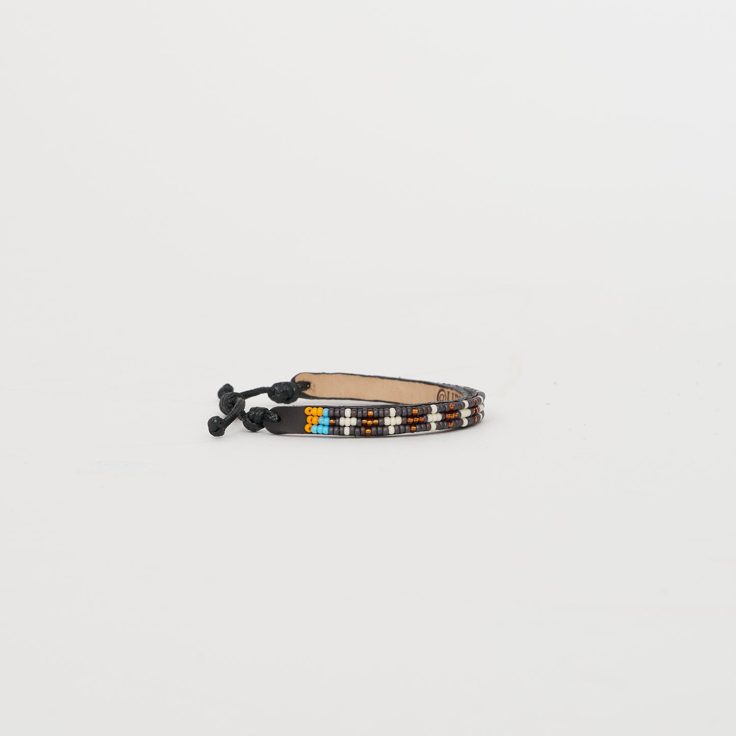 Skinny Msalaba Bracelet – Slate/Cream/Gold