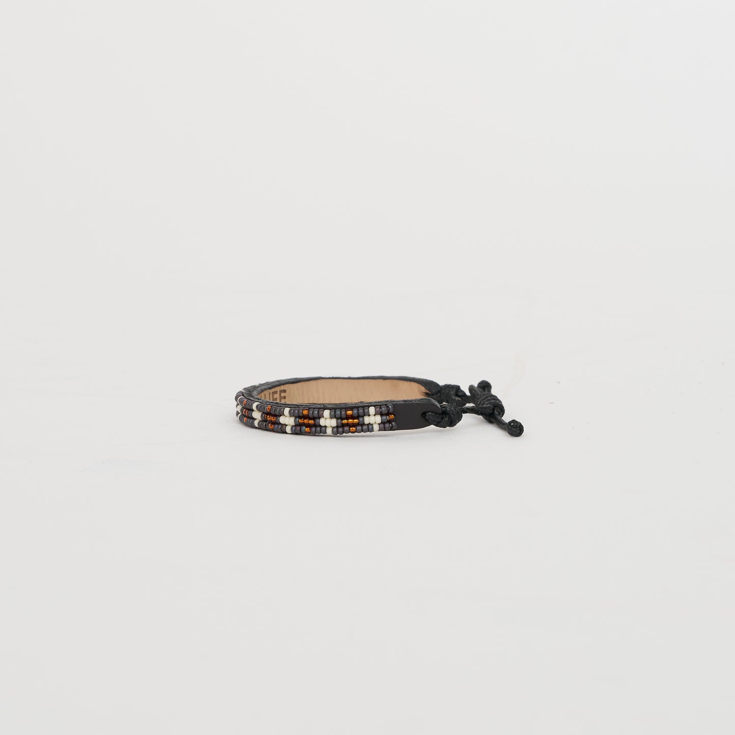 Skinny Msalaba Bracelet – Slate/Cream/Gold