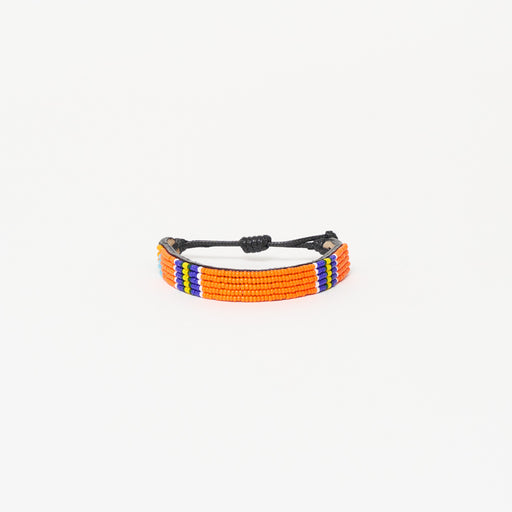 Stripe Bracelet - Orange/Royal/Yellow