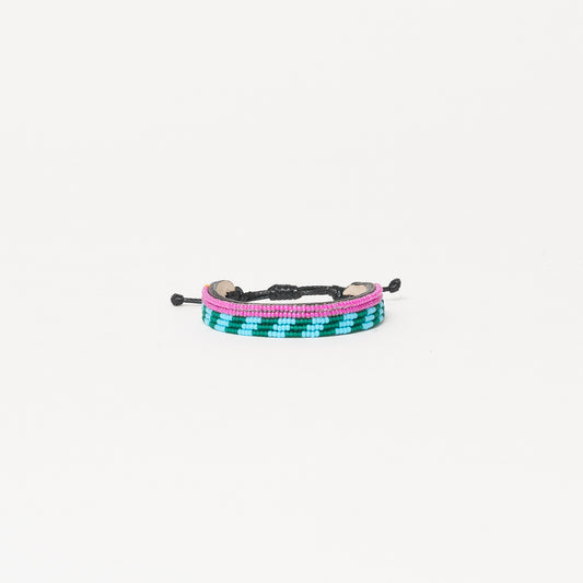 Mstari Bracelet - Pink/Green Multi