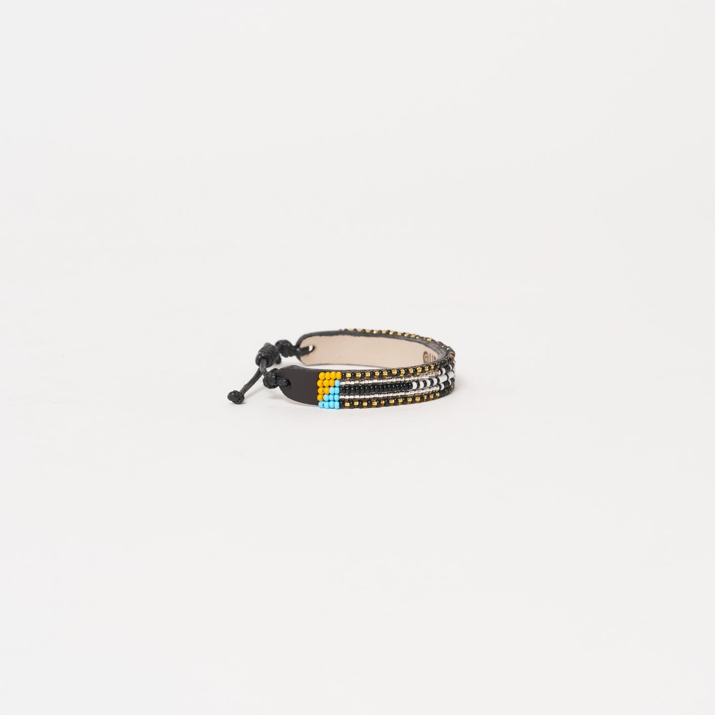 Pattern Bracelet - Black Metallic Multi