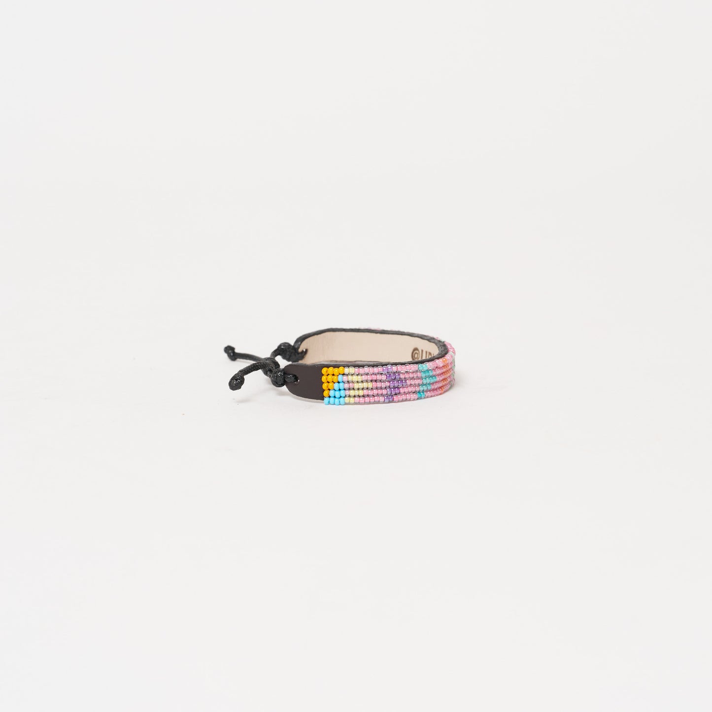 Pattern Friendship Bracelet - Pale Pink Multi