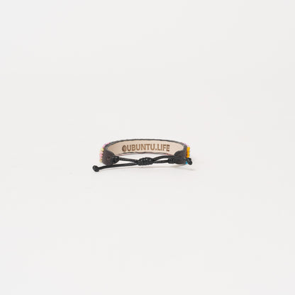 Pattern Friendship Bracelet - Pale Pink Multi