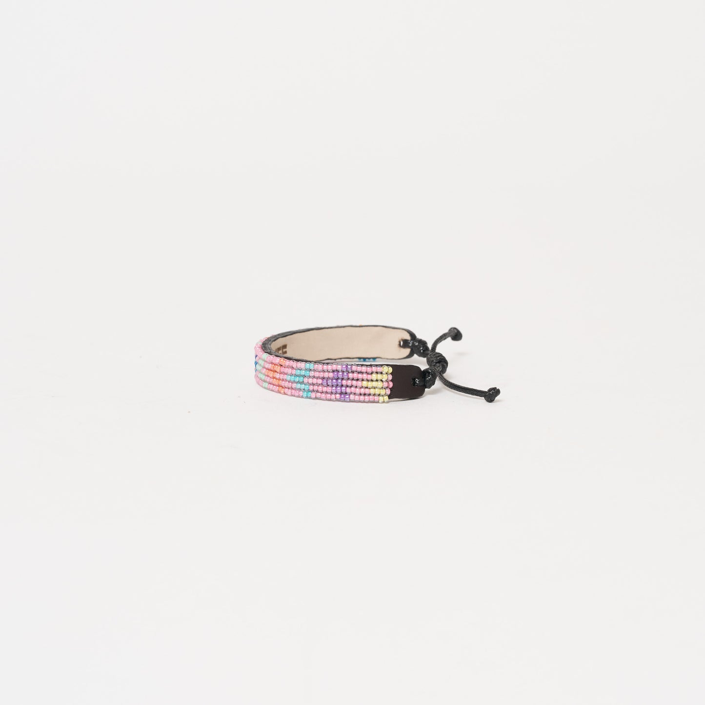 Pattern Friendship Bracelet - Pale Pink Multi