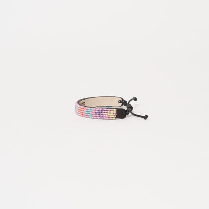 Pattern Friendship Bracelet - Pale Pink Multi