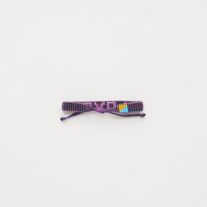 Woven LOVE Bracelet - Amethyst/Purple