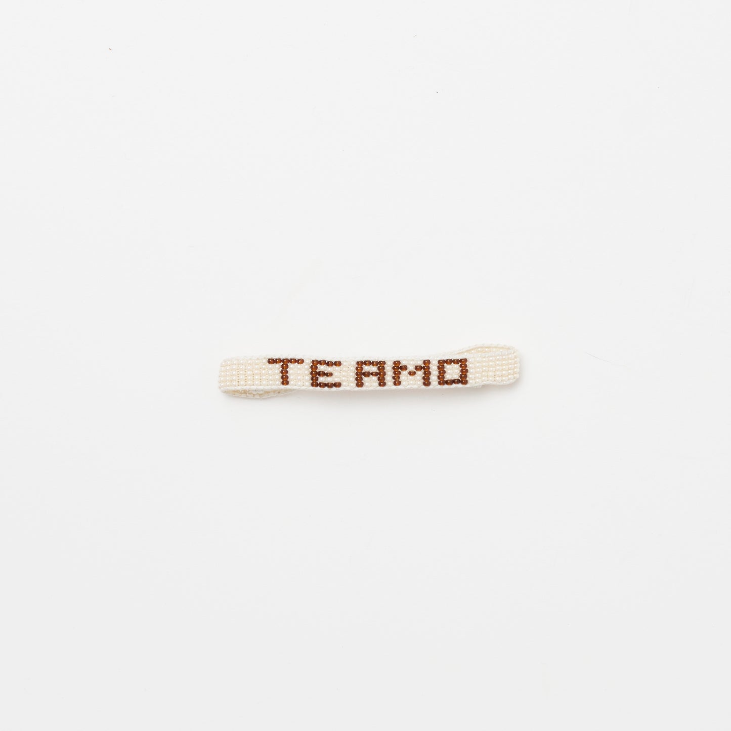 Woven TE AMO Bracelet - White/Brown