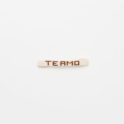Woven TE AMO Bracelet - White/Brown