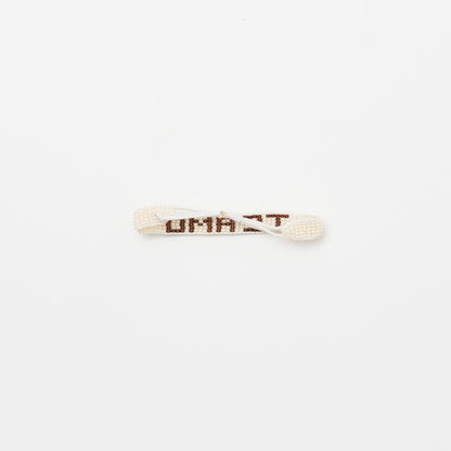 Woven TE AMO Bracelet - White/Brown