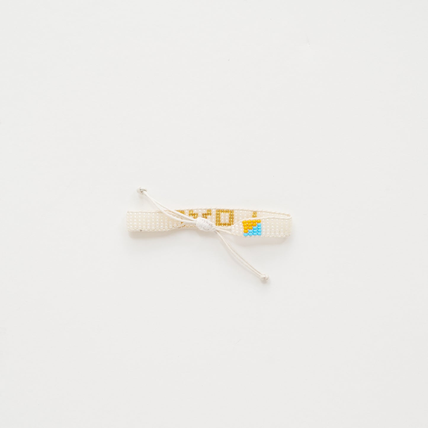 Woven LOVE Bracelet - Pearl/Gold