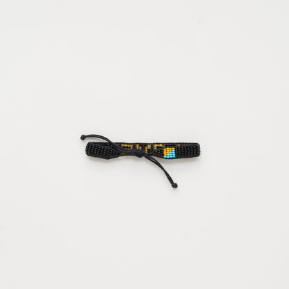 Woven LOVE Bracelet - Black/Gold