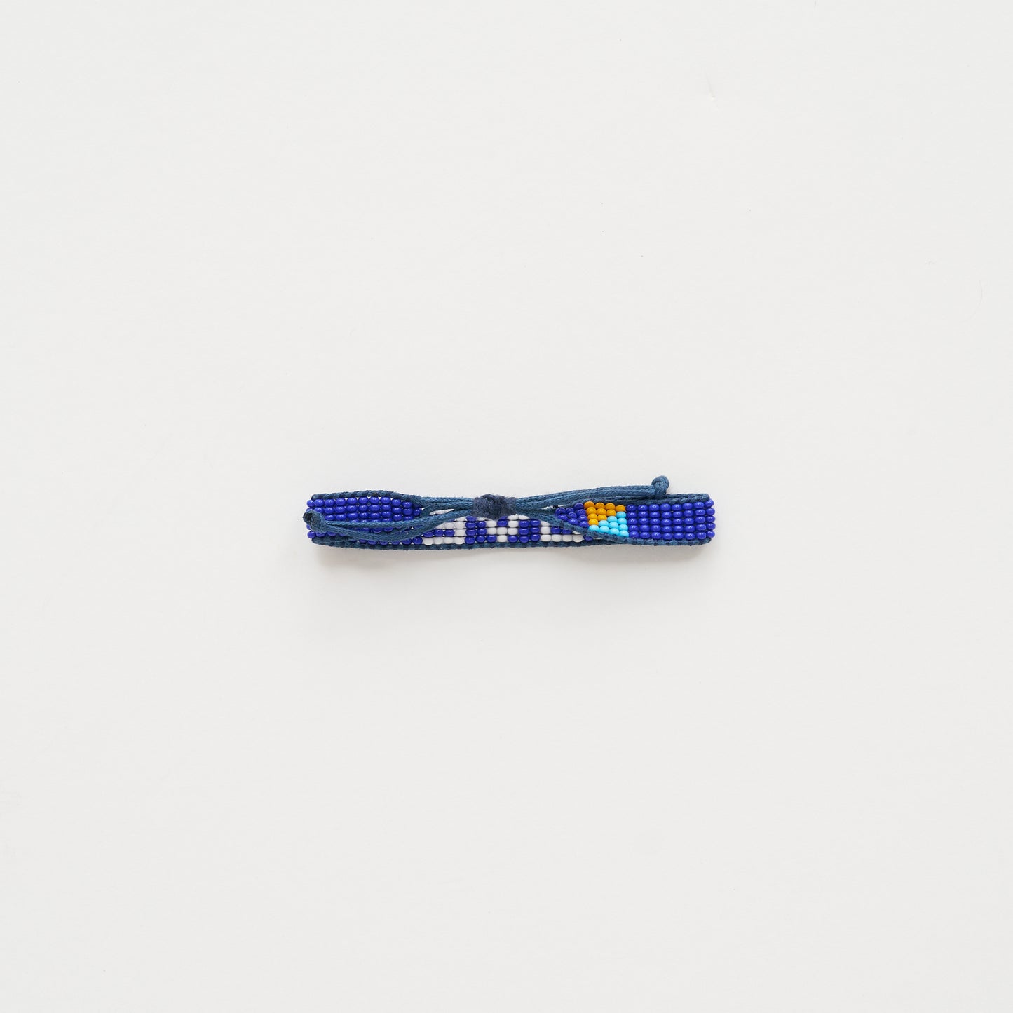 Woven LOVE Bracelet - Royal/White