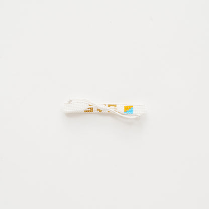 Woven LOVE Bracelet - White/Gold