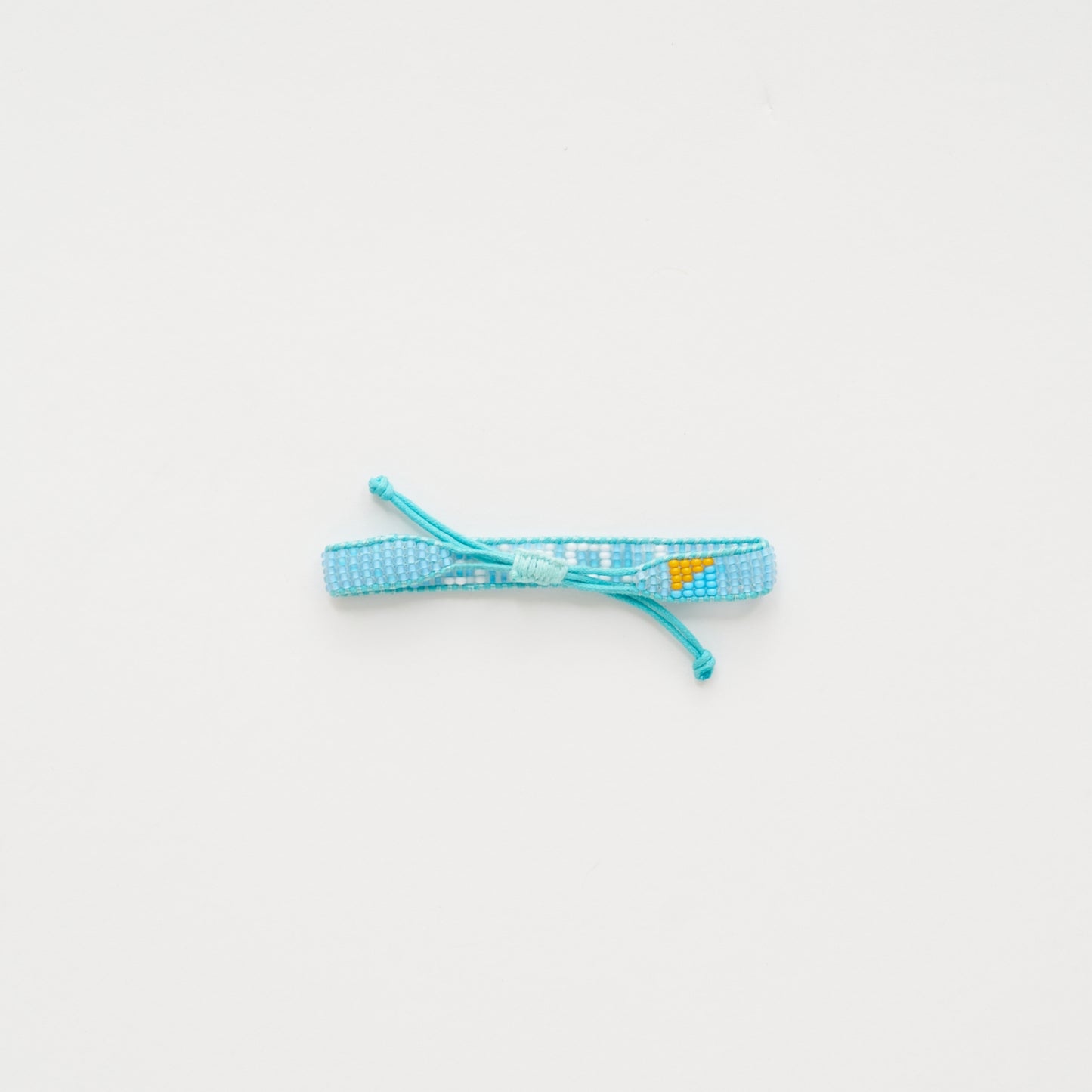 Woven LOVE Bracelet - Blue/White