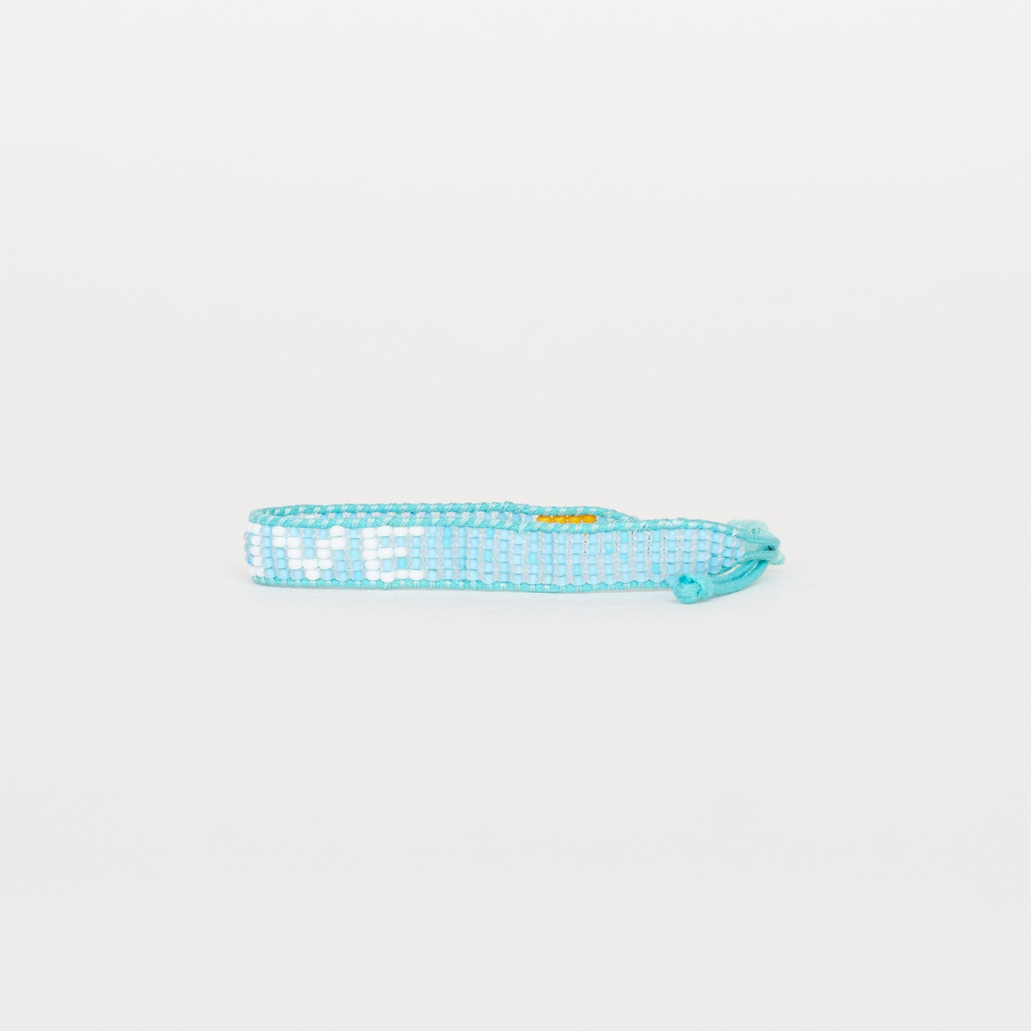 Woven LOVE Bracelet - Blue/White