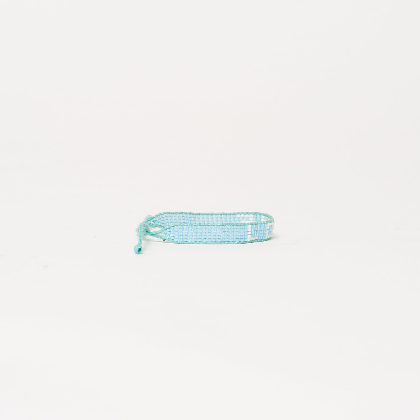 Woven LOVE Bracelet - Blue/White