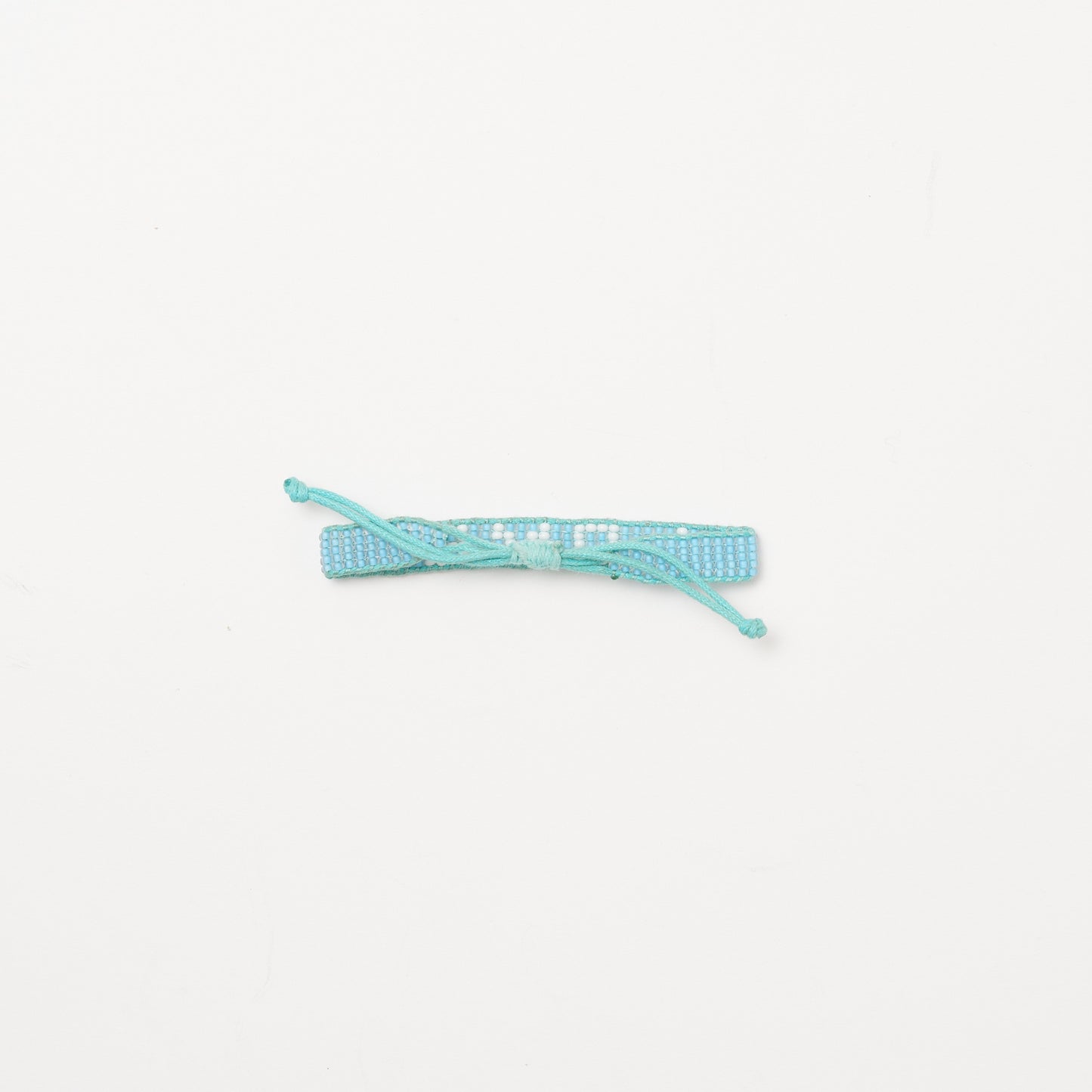 Woven LOVE Bracelet - Blue/White