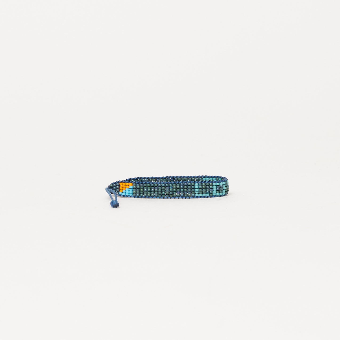 Woven LOVE Bracelet - Blue Algae/Aqua Blue