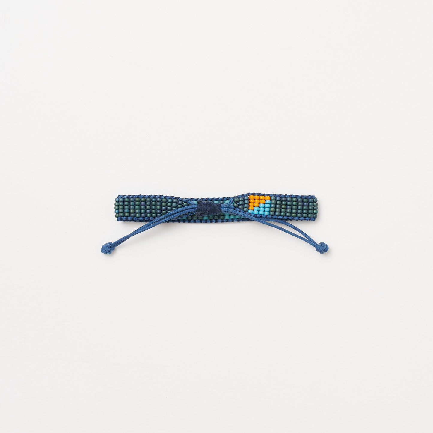 Woven LOVE Bracelet - Blue Algae/Aqua Blue