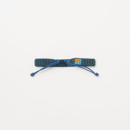 Woven LOVE Bracelet - Blue Algae/Aqua Blue