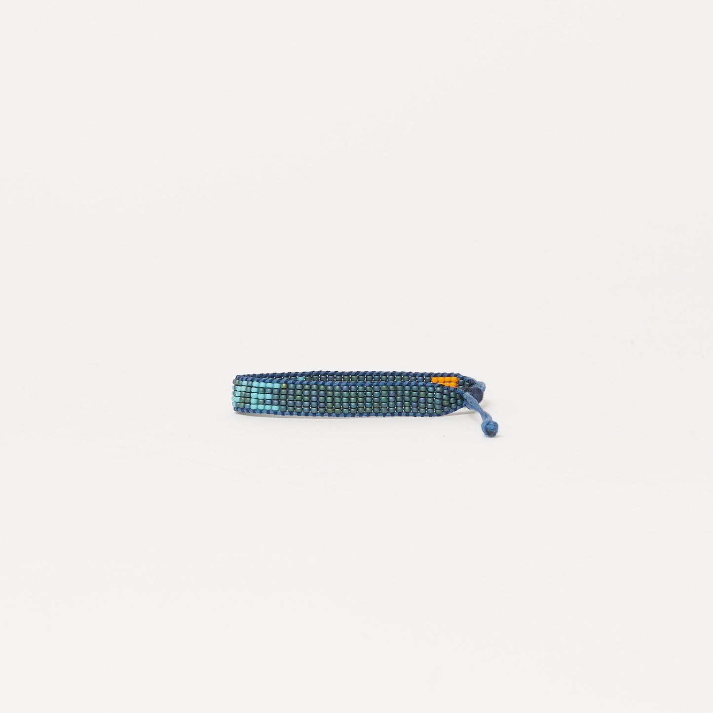 Woven LOVE Bracelet - Blue Algae/Aqua Blue